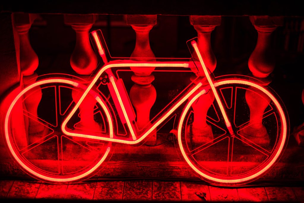 electric bike neon light