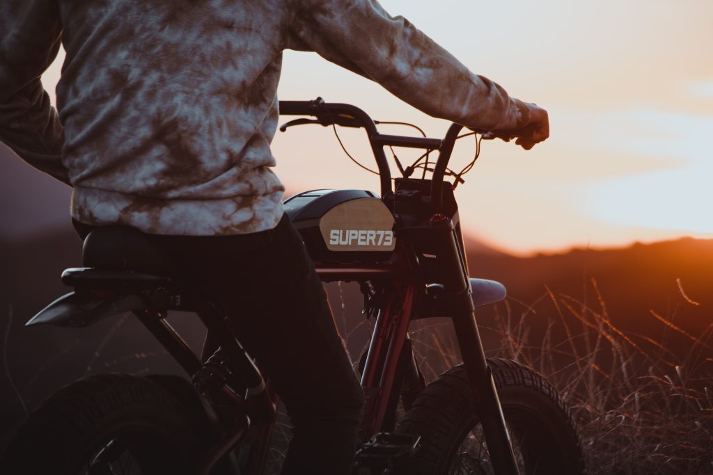 Super73 ebike sunset