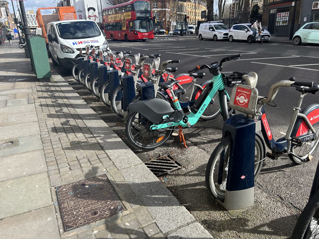 Tier ebike in Santander bike rack